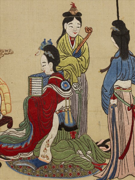 清線繡梵方圓成　冊　龍女受經