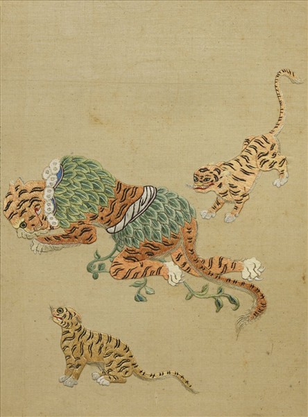 清線繡梵方圓成　冊　道高伏虎