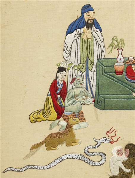 清線繡梵方圓成　冊　印月談經