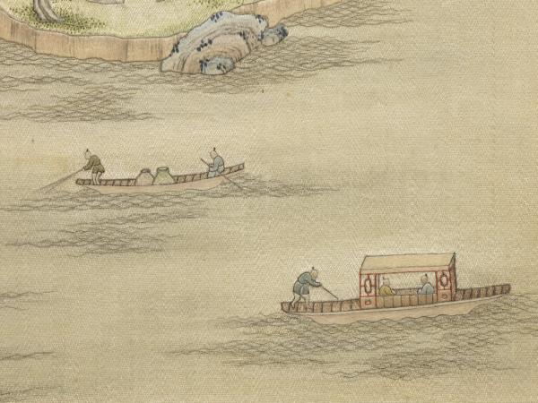 清繡線西湖圖　冊　三潭印月