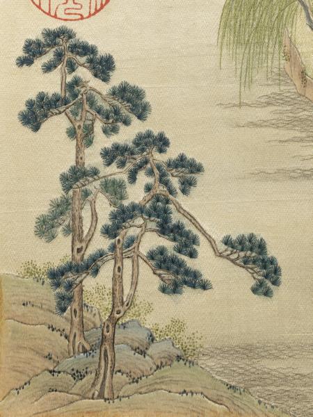 清繡線西湖圖　冊　三潭印月