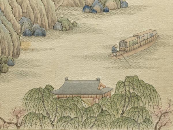 清繡線西湖圖　冊　雷峰夕照