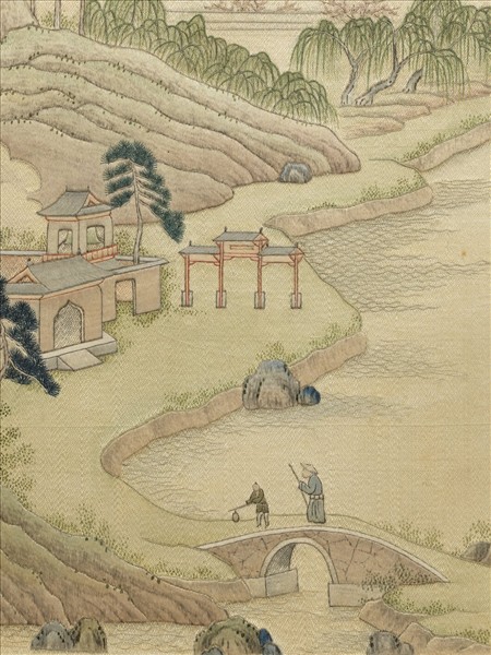 清繡線西湖圖　冊　曲院風荷