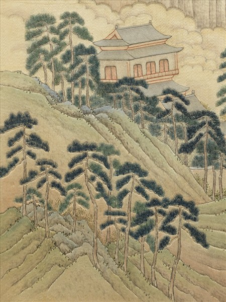 清繡線西湖圖　冊　曲院風荷