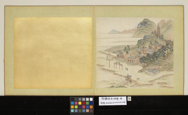 清繡線西湖圖　冊　斷橋殘雪