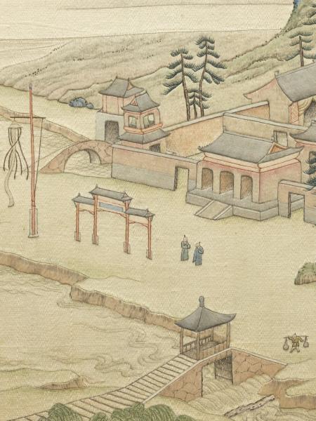 清繡線西湖圖　冊　斷橋殘雪