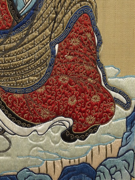 清繡畢沅書御製十六羅漢贊　冊　嘎禮嘎尊者