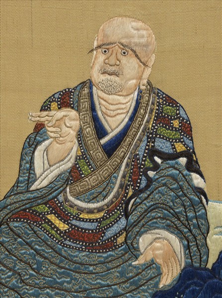 清繡畢沅書御製十六羅漢贊　冊　喇乎拉尊者