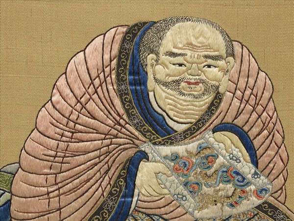 清繡畢沅書御製十六羅漢贊　冊　巴納塔嘎尊者