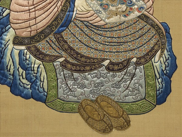 清繡畢沅書御製十六羅漢贊　冊　巴納塔嘎尊者