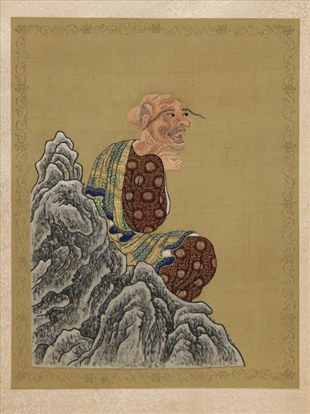 清繡畢沅書御製十六羅漢贊　冊　納阿噶塞納尊者