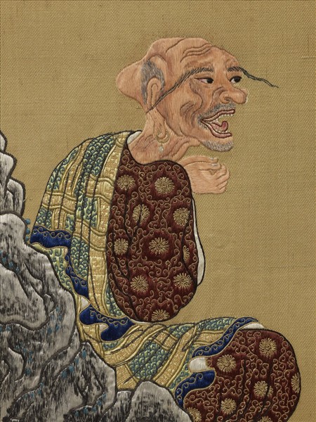 清繡畢沅書御製十六羅漢贊　冊　納阿噶塞納尊者