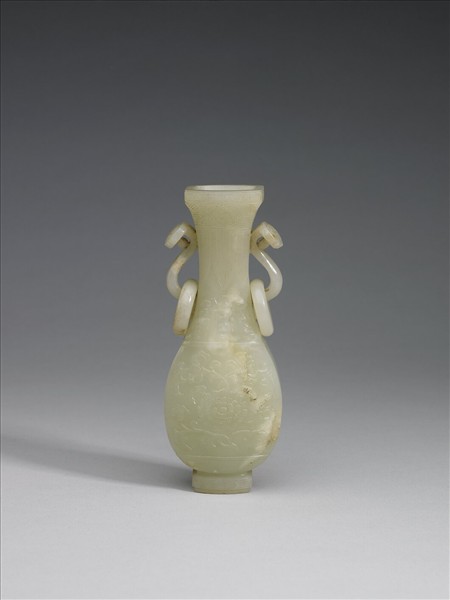 玉壽字環耳瓶