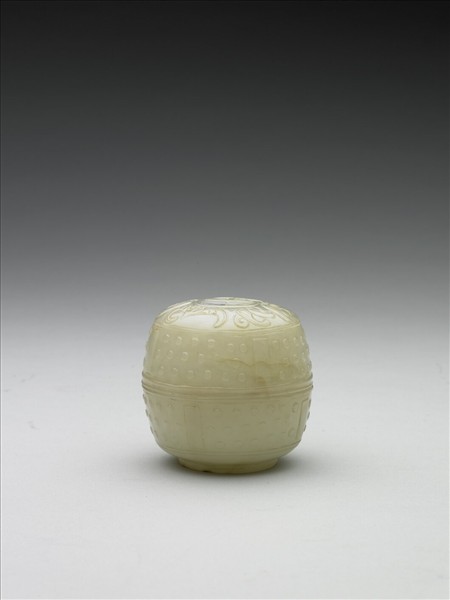 玉福壽乳丁紋圓盒