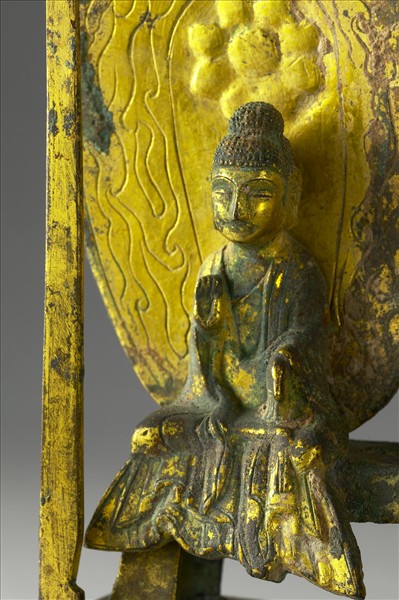 中國 北魏 銅鎏金 二佛並坐像