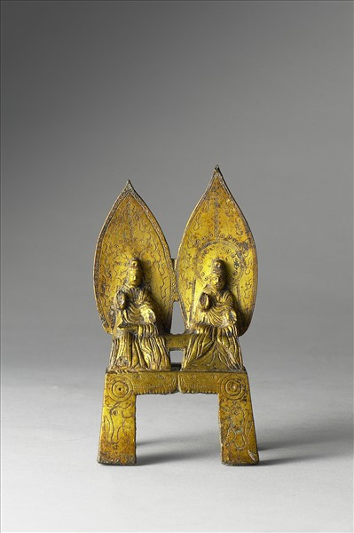 中國 隋 仁壽元年（601） 銅鎏金 二佛並坐像