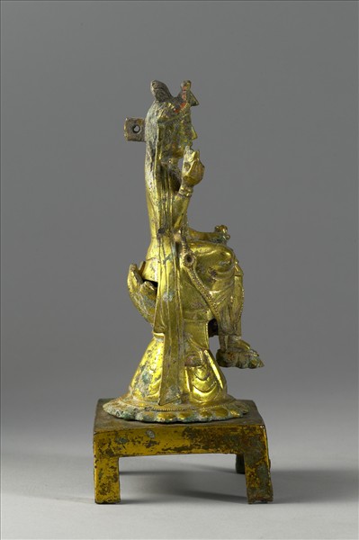 中國 隋 銅鎏金 菩薩坐像