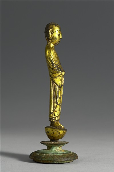 中國 隋 銅鎏金 阿難像