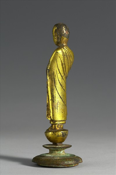 中國 隋 銅鎏金 阿難像