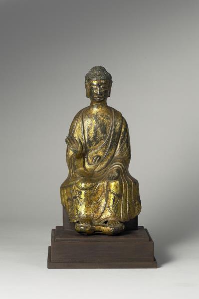 韓國三國時代銅鎏金佛倚坐像- 故宮