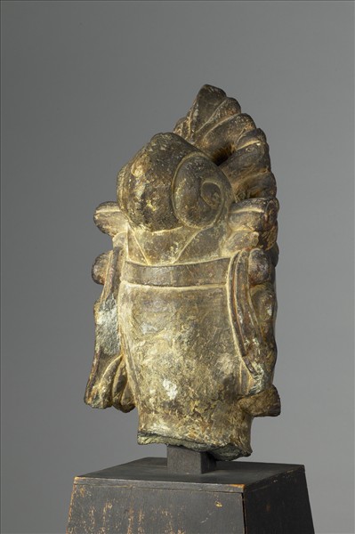 中國 明 石雕 菩薩頭像