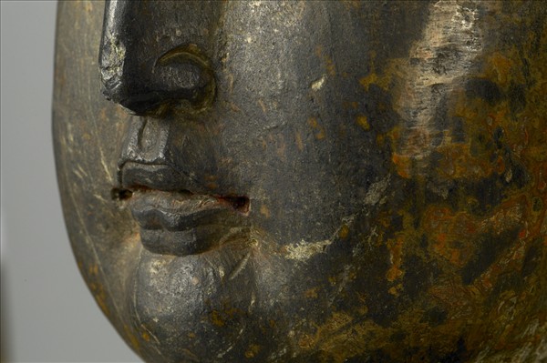 中國 明 石雕 菩薩頭像