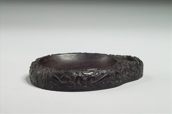 紫檀龍鳳紋木座