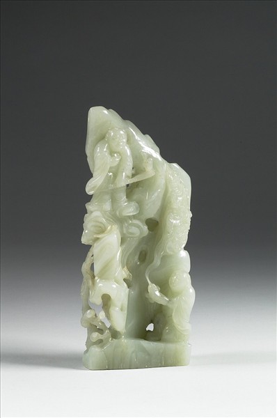 玉和合仙人山子