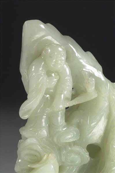 玉和合仙人山子