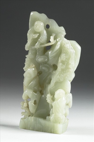 玉和合仙人山子