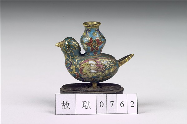 掐絲琺瑯鳥形尊