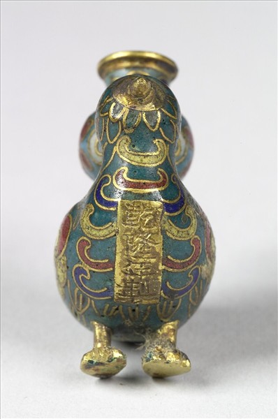 掐絲琺瑯鳥形尊