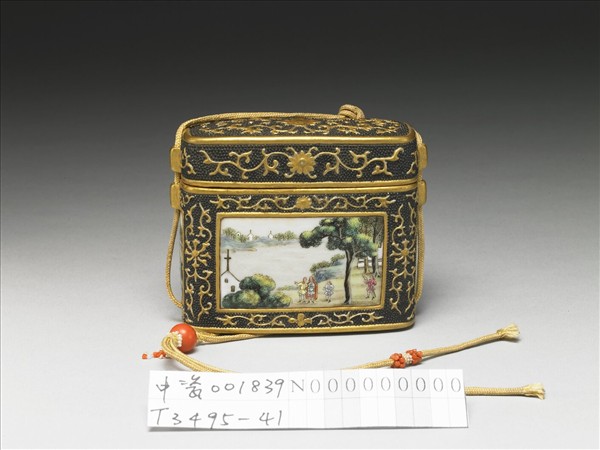 琺瑯彩西洋人物火鐮盒