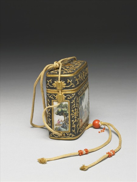 琺瑯彩西洋人物火鐮盒