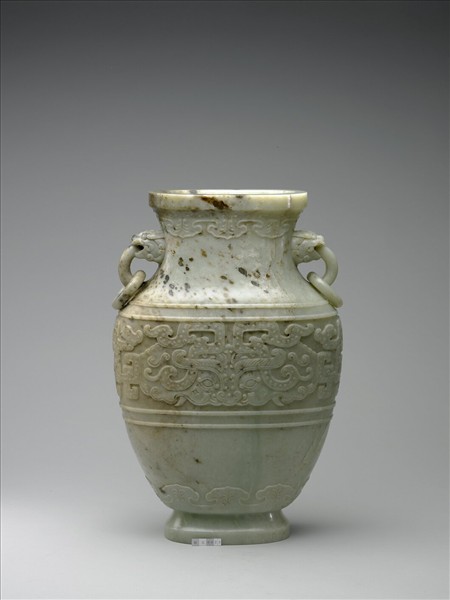 玉獸面紋壺