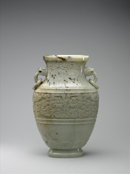 玉獸面紋壺