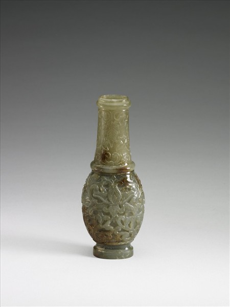 玉番蓮紋瓶