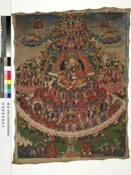 西藏十八世紀蓮師集會樹唐卡