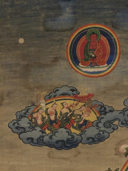 西藏十八世紀蓮師集會樹唐卡