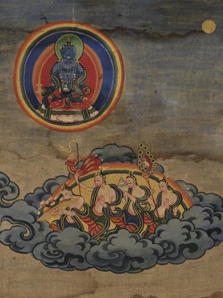 西藏十八世紀蓮師集會樹唐卡