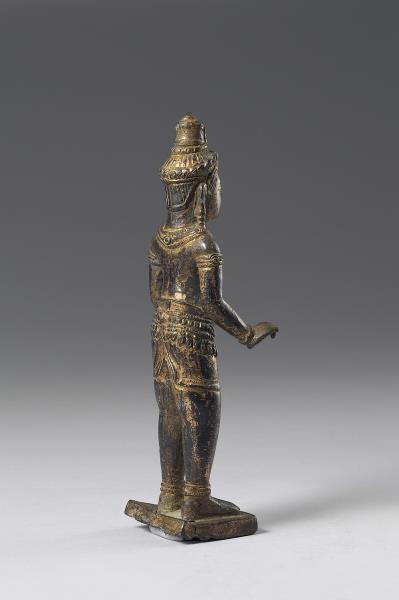 青銅鎏金菩薩立像