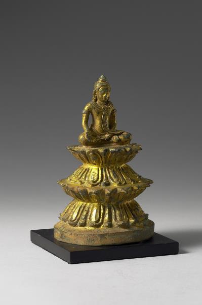 仏教美術 中国 銅 釈尊坐像 如来坐像｜奈良国立博物館