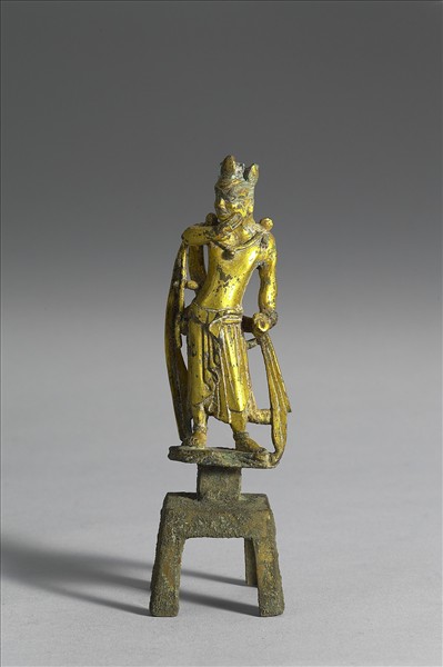 中國 北齊 銅鎏金 力士像