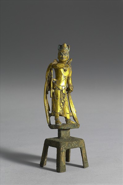 中國 北齊 銅鎏金 力士像