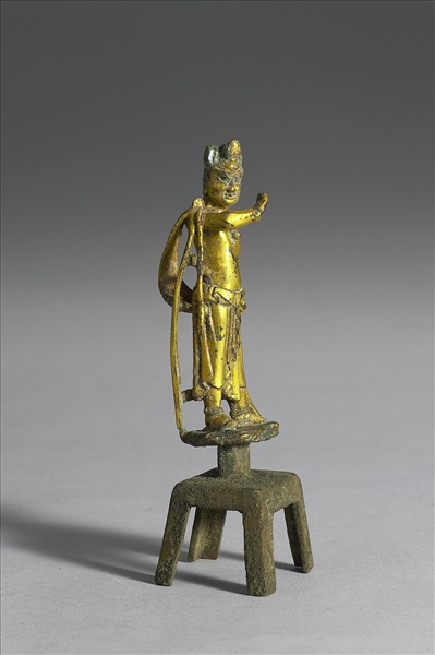 中國 北齊 銅鎏金 力士像