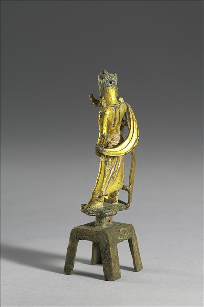 中國 北齊 銅鎏金 力士像