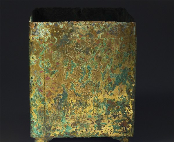 韓國 10-15世紀 銅鎏金 舍利函