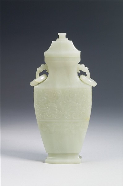 玉獸面紋瓶