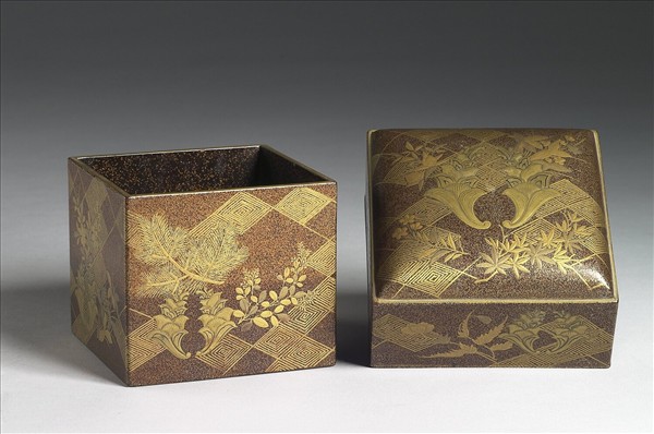 蒔繪四季花卉紋漆盒