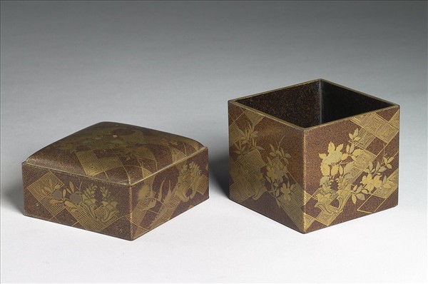 蒔繪四季花卉紋漆盒